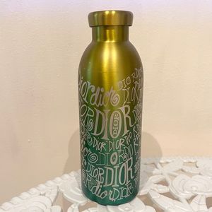 Dior Green Stainless Steel Water Bottle
